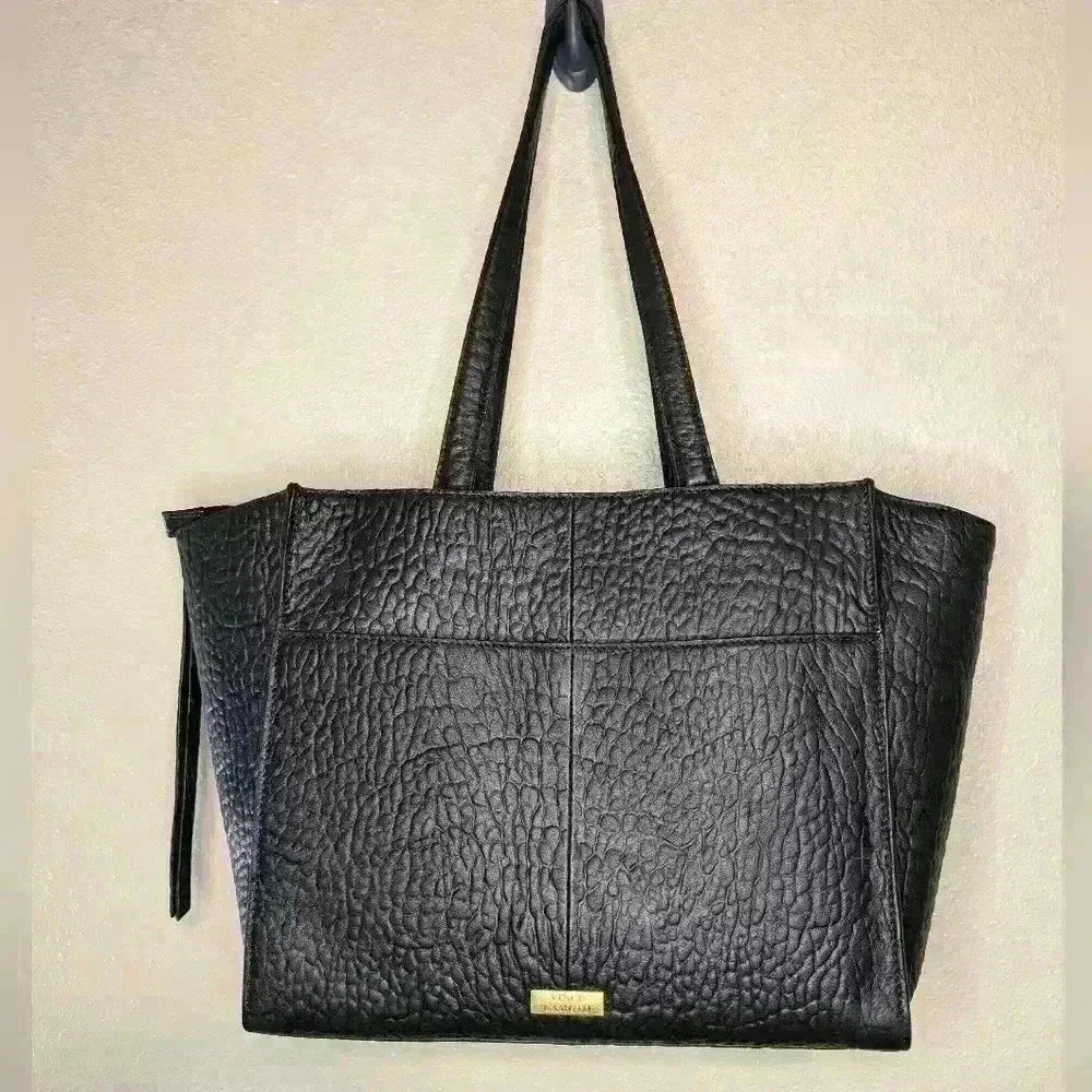 NWT Vince Camuto Livy Tote w/ Duster Soft Genuine Leather gorgeous gold accents